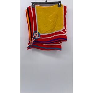 GINNIE JOHANSEN Women's Multicolor Geometric Silk Scarf